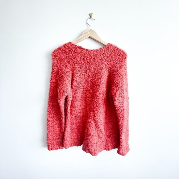 Pull&Bear Original Sweater Red Fuzzy Pullover Women's EU L - Picture 2 of 7